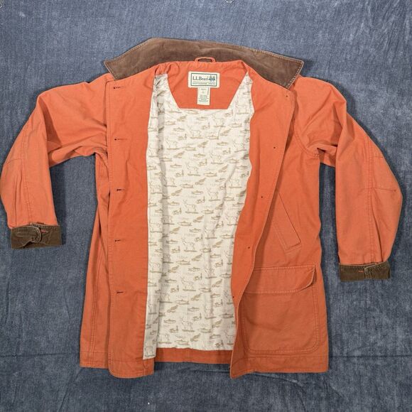 L.L. Bean Jackets & Blazers - LL Bean Vintage Barn Chore Coat Canvas Field Jacket Womens Large Orange